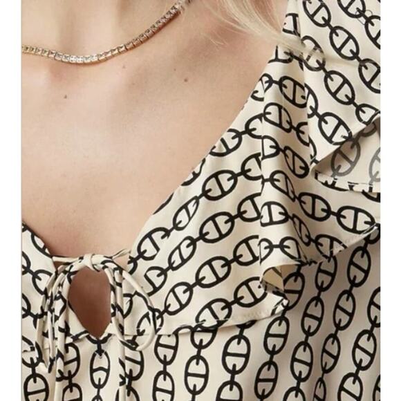 J.Crew Goldie Satin Top Long Sleeve Blouse in Black Size Medium NEW - Picture 3 of 9